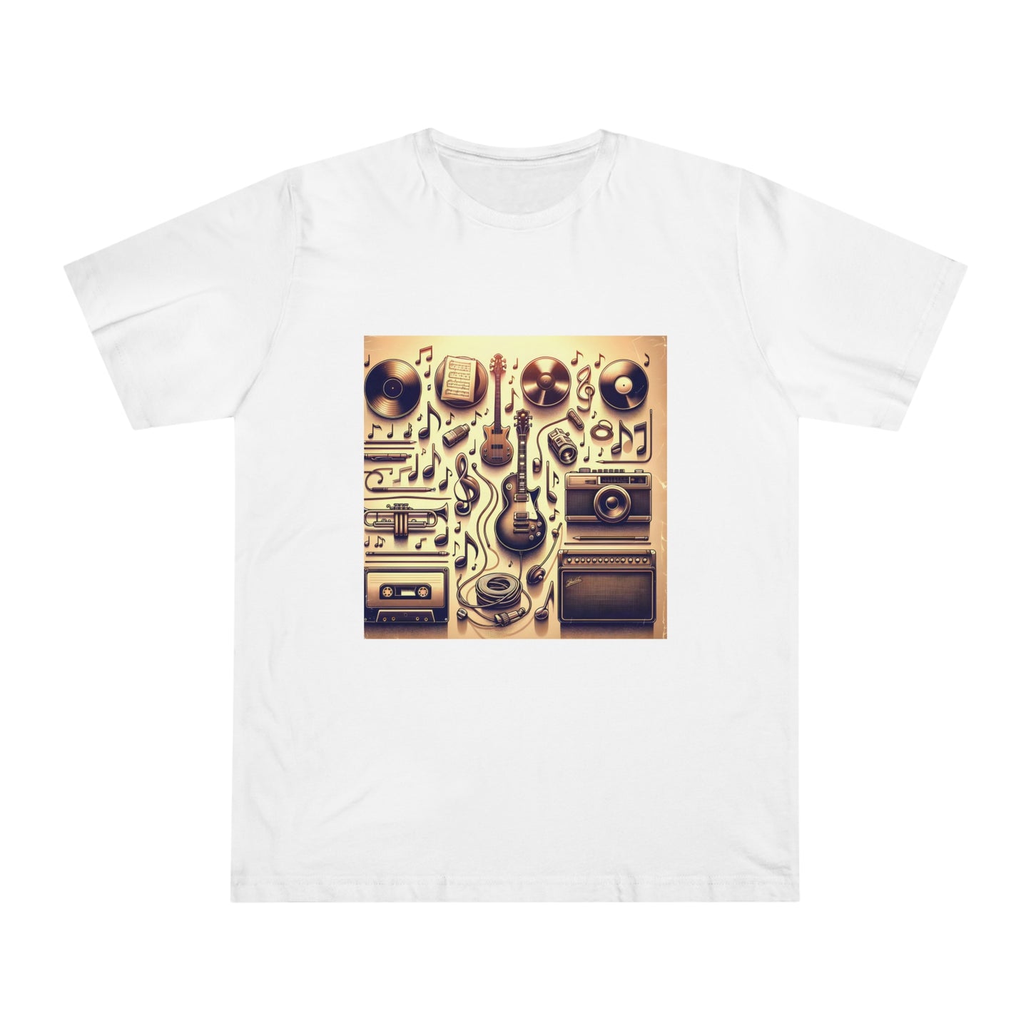 Retro Harmonics: 90s-2000s Music Notes & Instruments