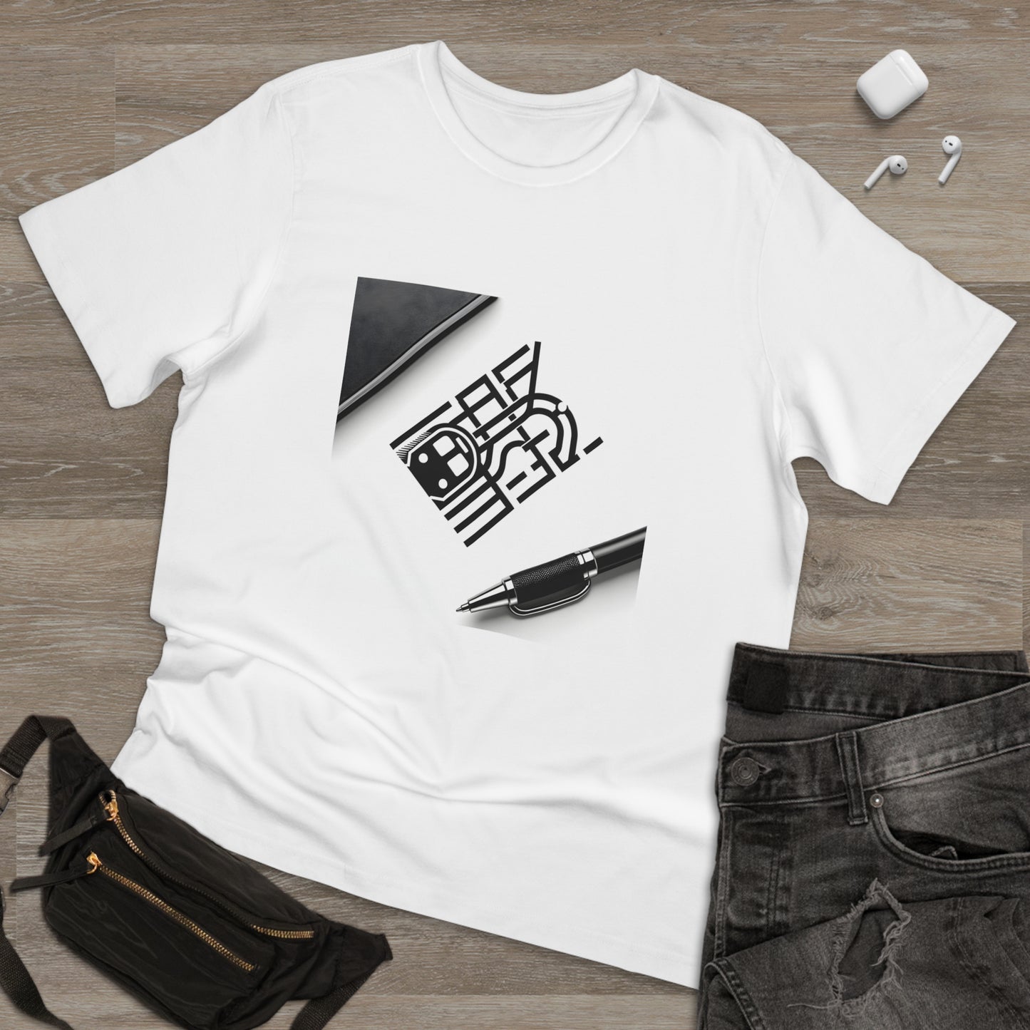 Urban Lines: Minimalist Subway Map Sketch T-Shirt