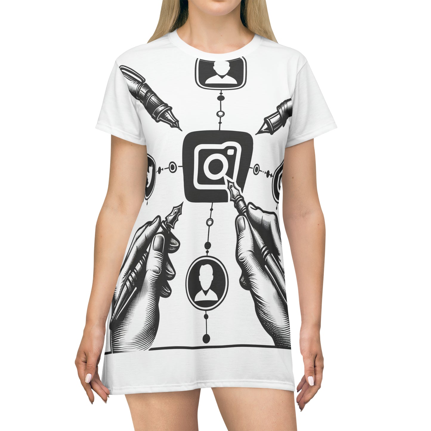 Inkfluence: Minimalistic Social Media Influencer Logo Tee