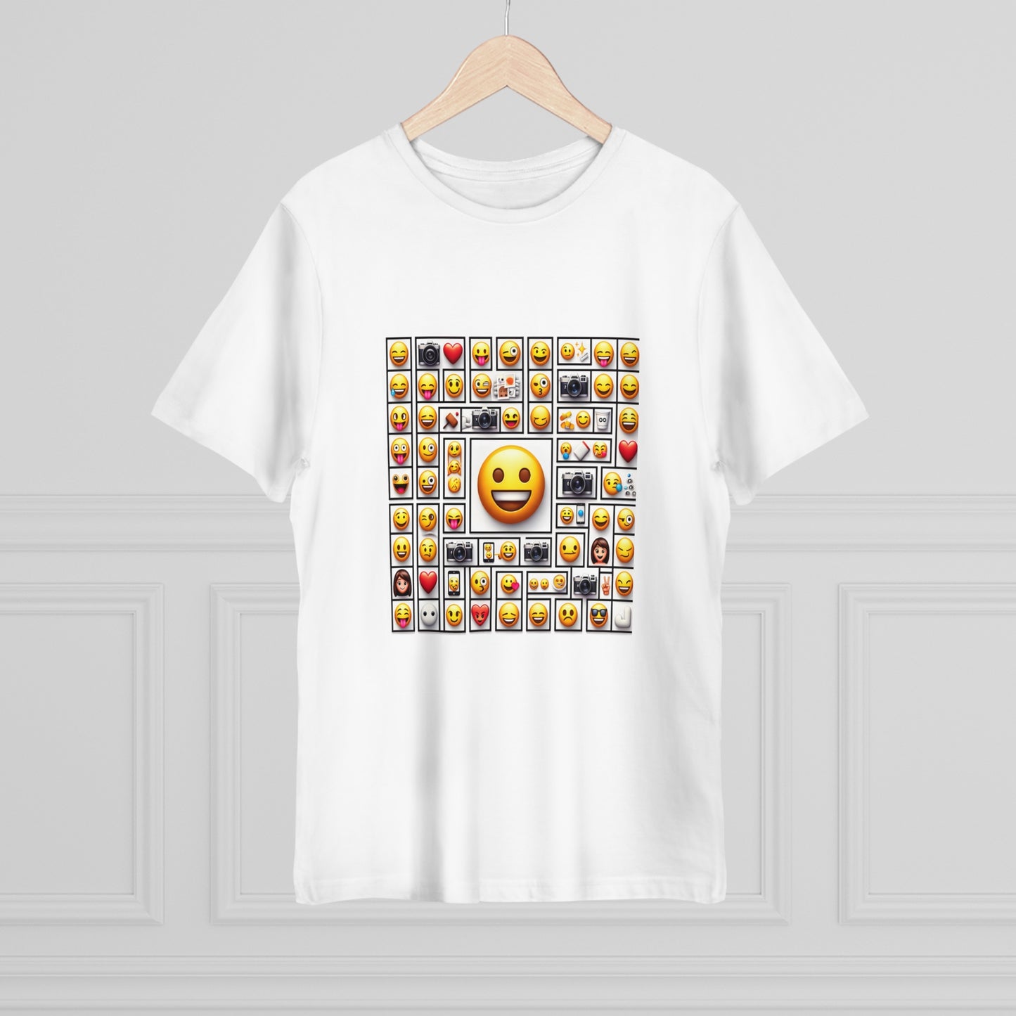 Emoji Fusion: Minimalistic Collage T-Shirt