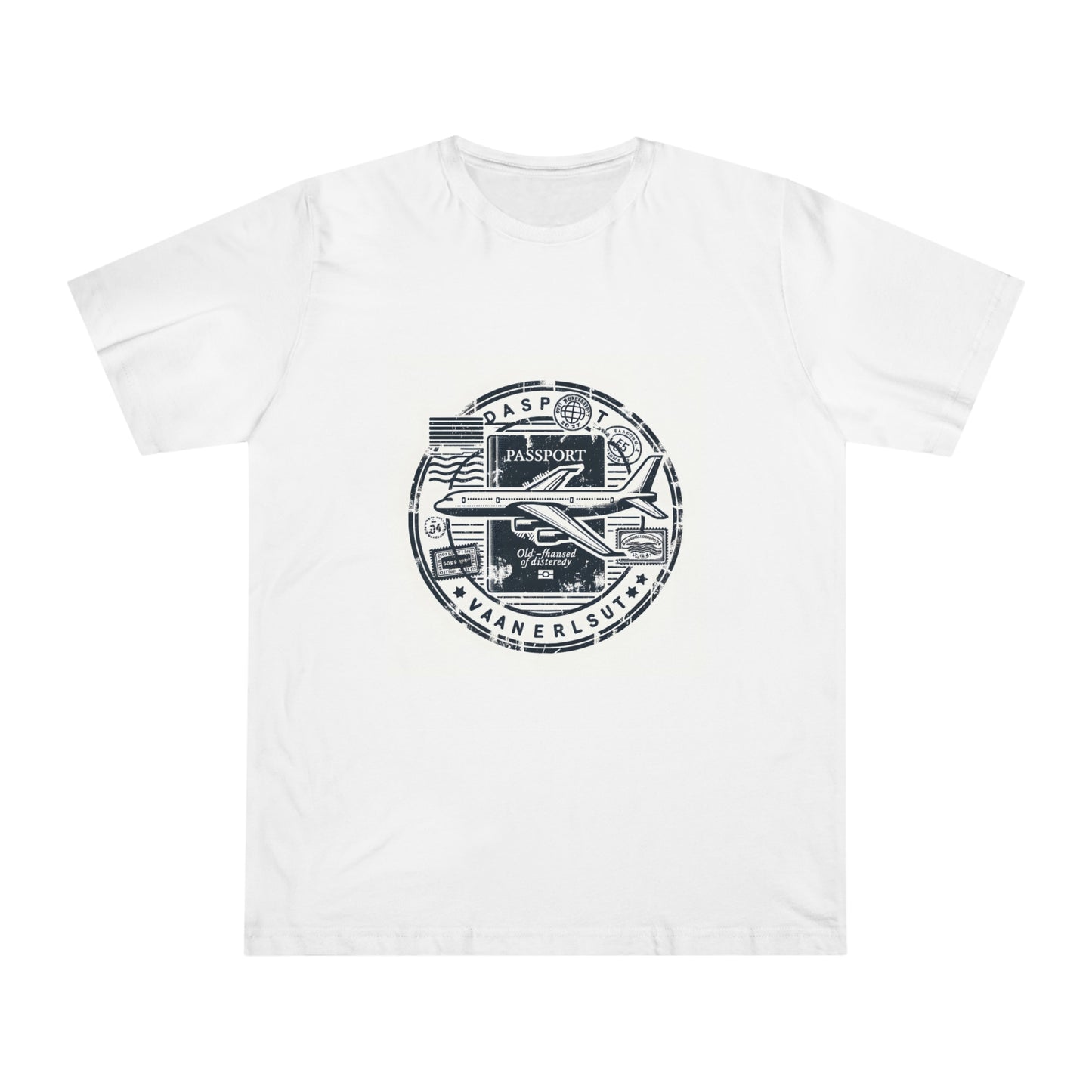 Jetsetter Journeys Vintage Airplane Passport Adventure T-Shirt