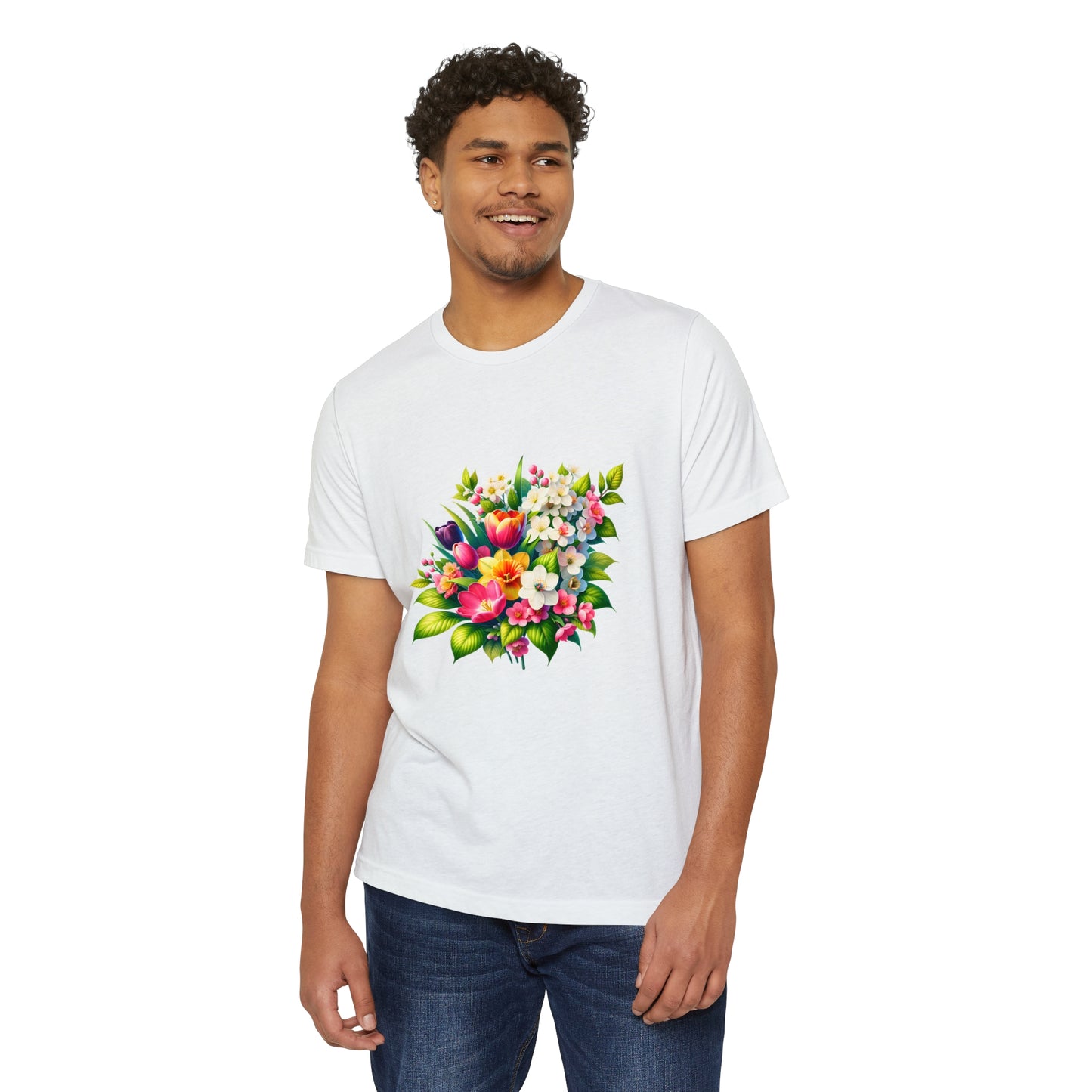 Blooming Elegance Floral Array T-Shirt