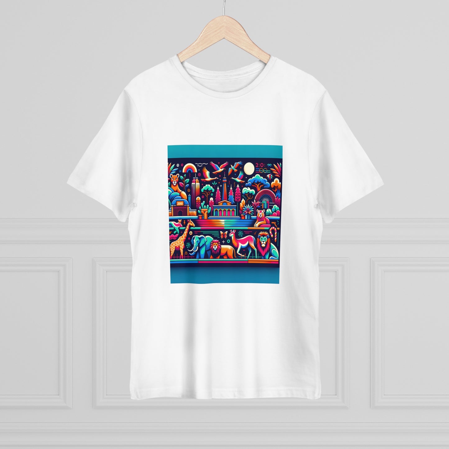 Wildlife Wonderland: Acid Neon Safari T-Shirt