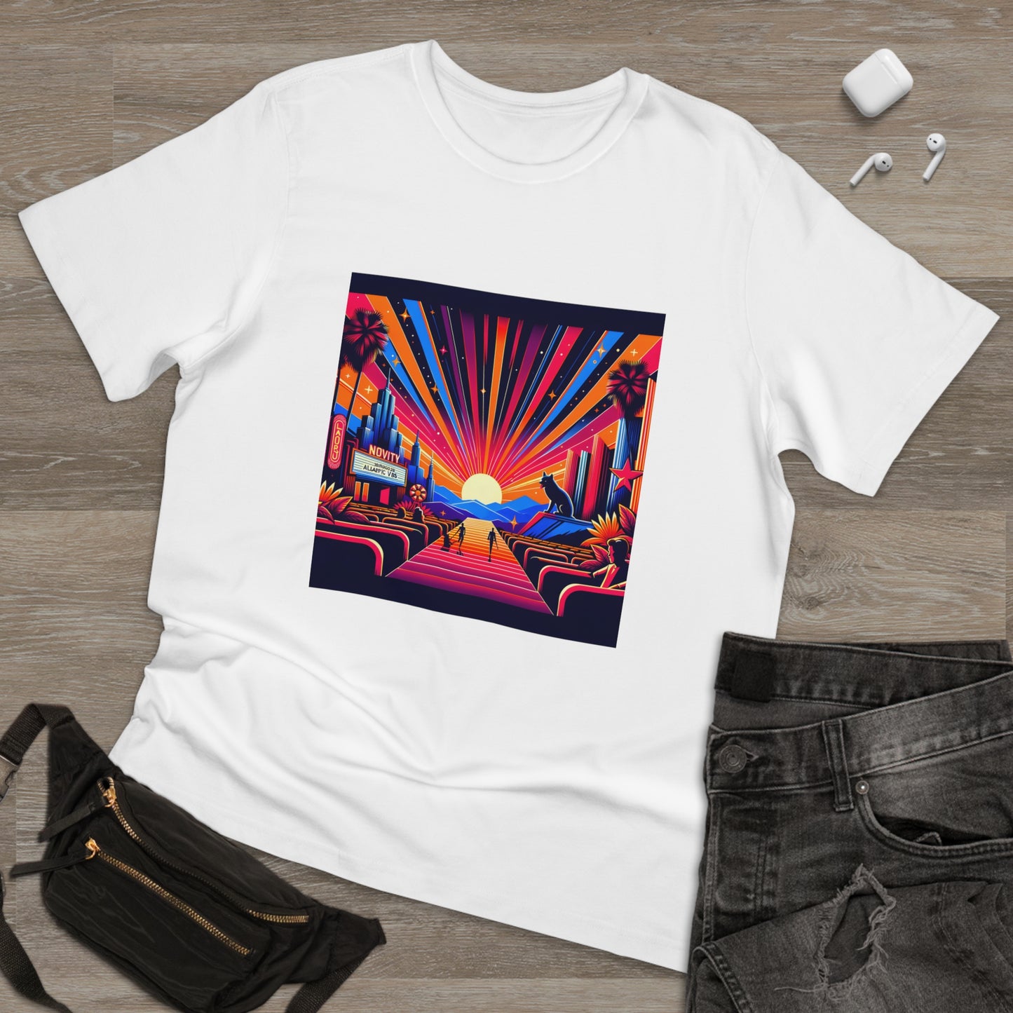 Neon Poster Extravaganza - Acid Art Illustration T-Shirt