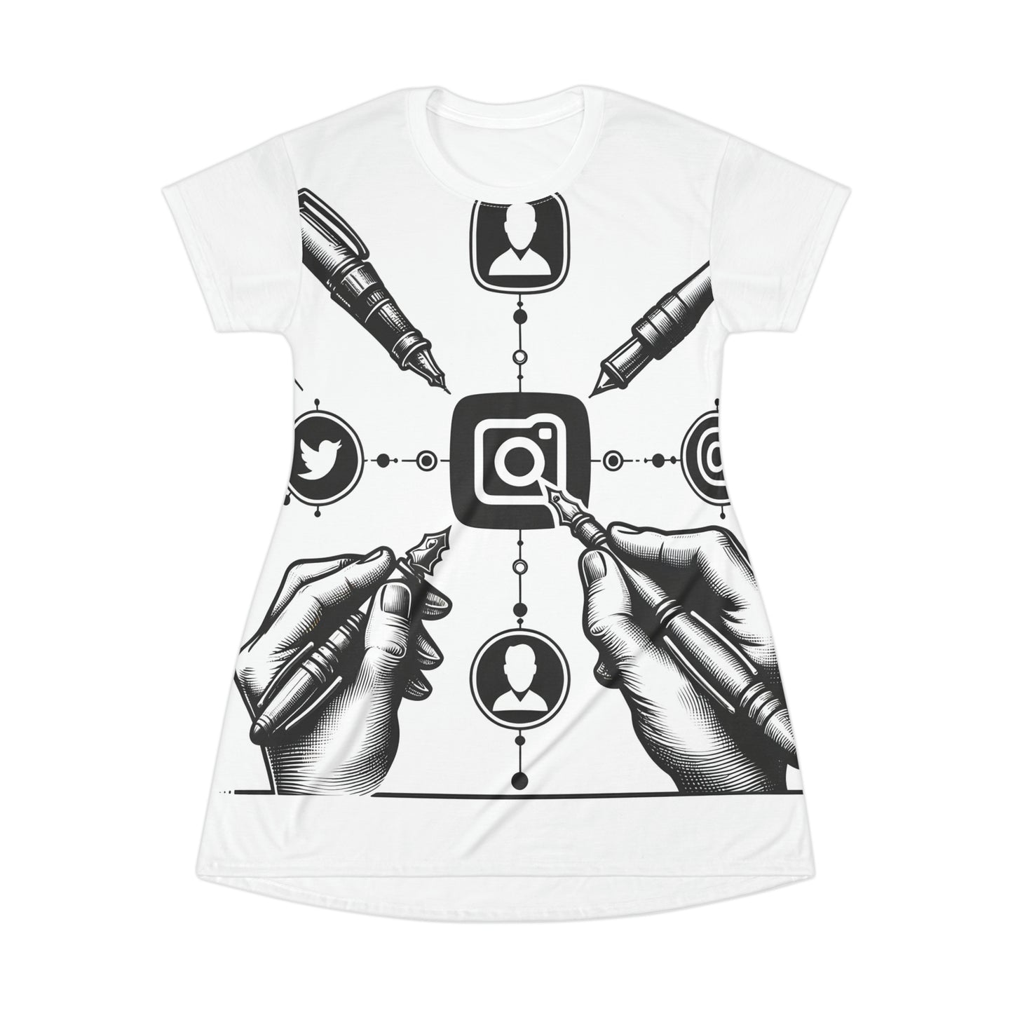 Inkfluence: Minimalistic Social Media Influencer Logo Tee