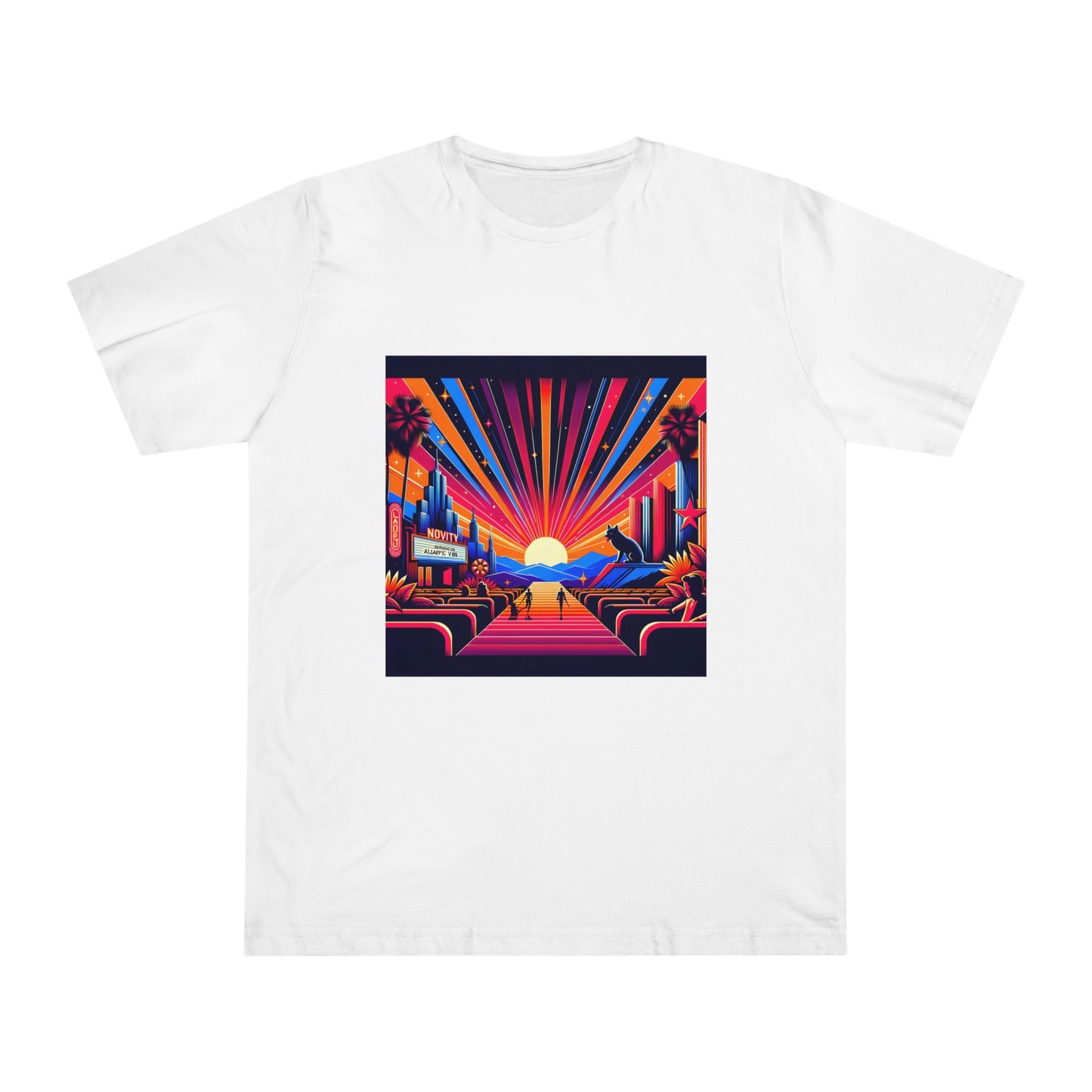 Neon Poster Extravaganza - Acid Art Illustration T-Shirt