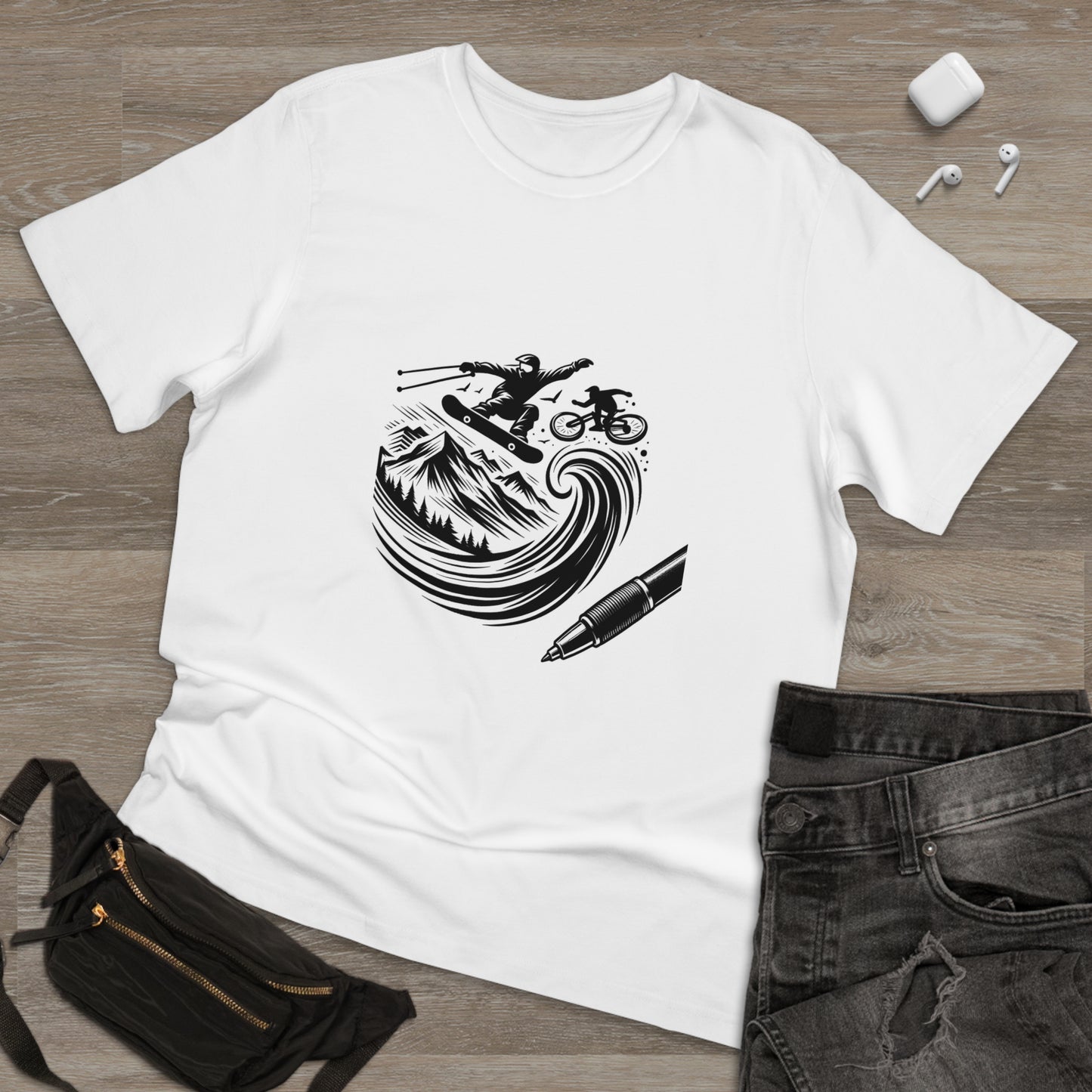 Extreme Sketch: Minimalist Sports Logo Tee