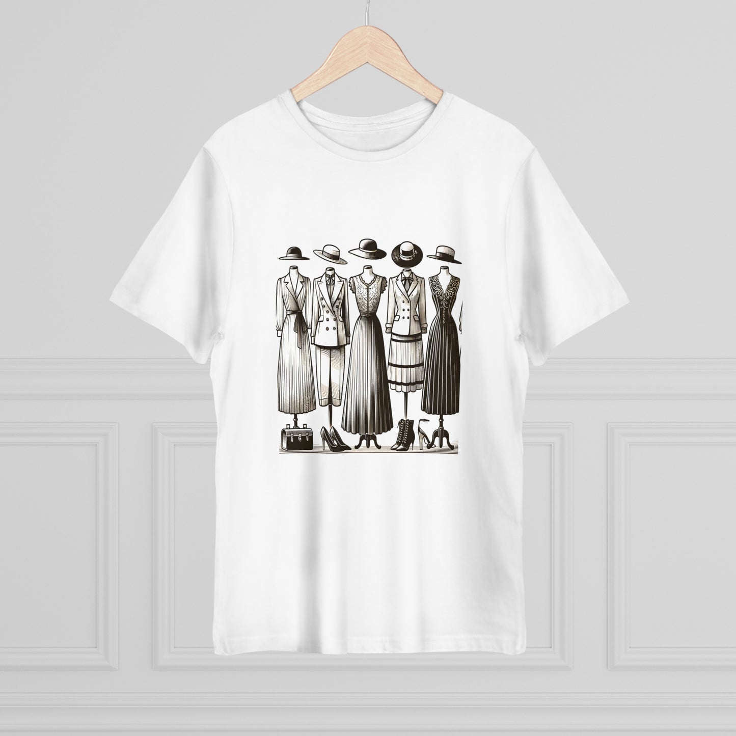 Revered Retro: Vintage Chic Line drawing T-Shirt