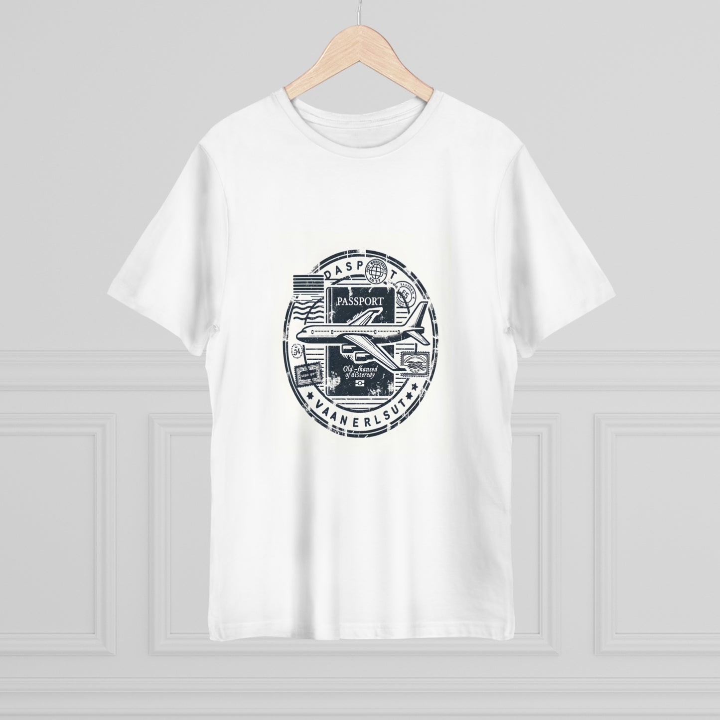 Jetsetter Journeys Vintage Airplane Passport Adventure T-Shirt