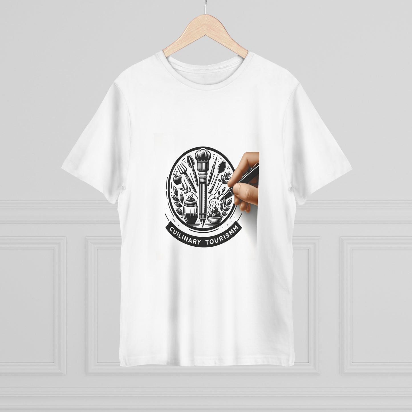 Foodie Wanderlust: Culinary Tourism Ink Logo Tee