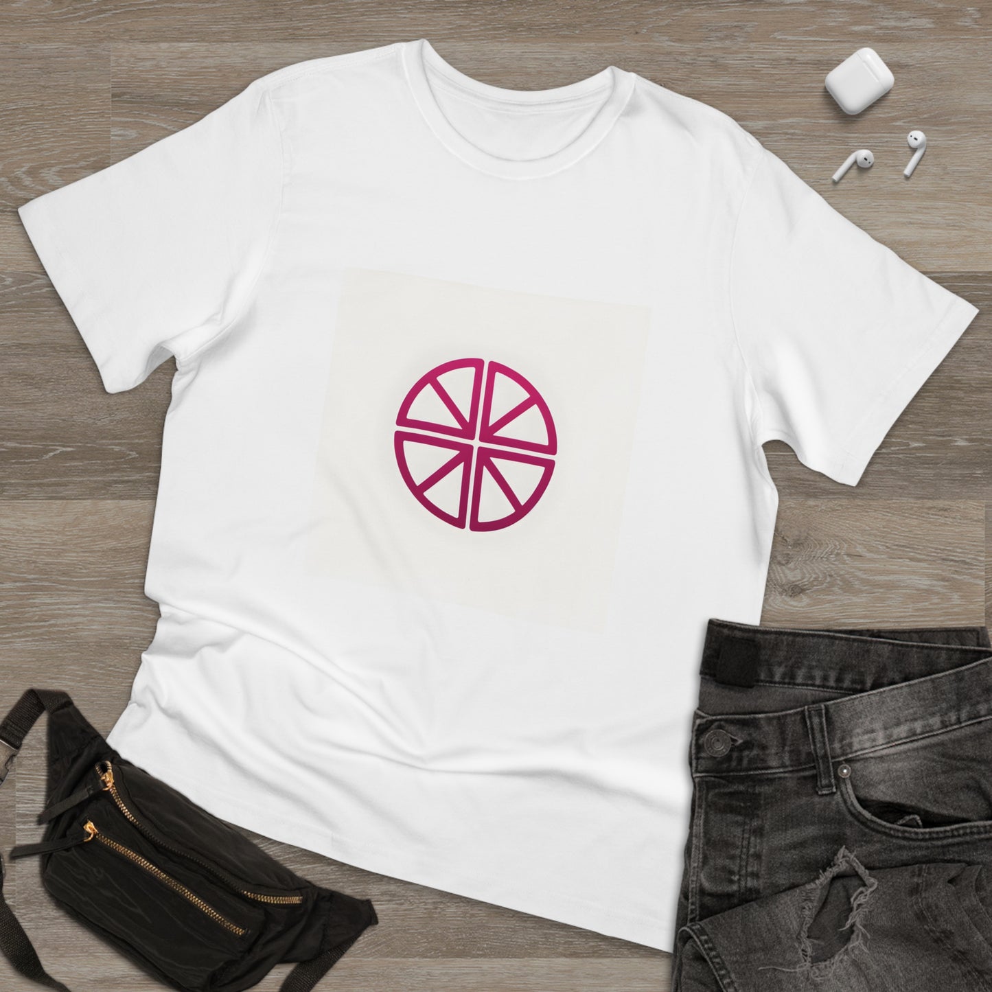 Fuchsia Fusion: Minimalist Fandom Mashup Tee