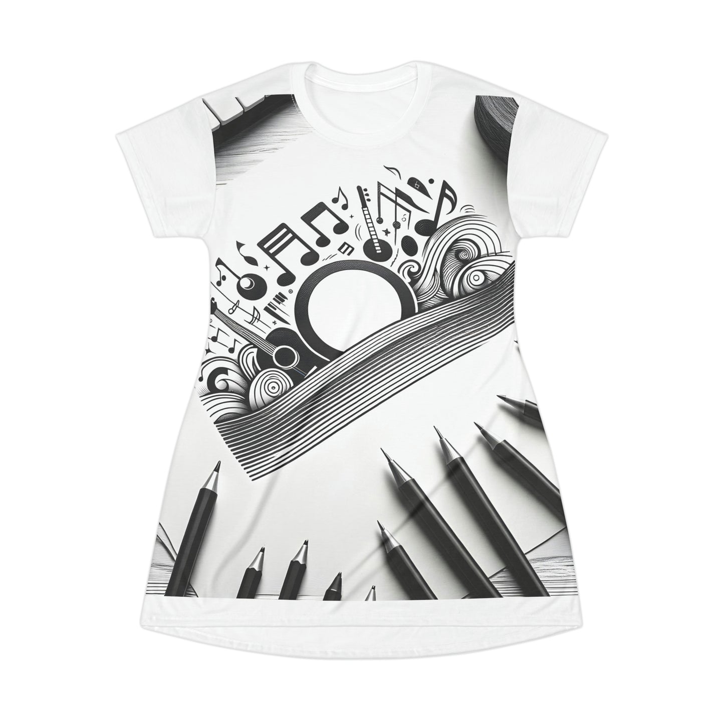 Virtual Vibes: Inked Harmony T-Shirt