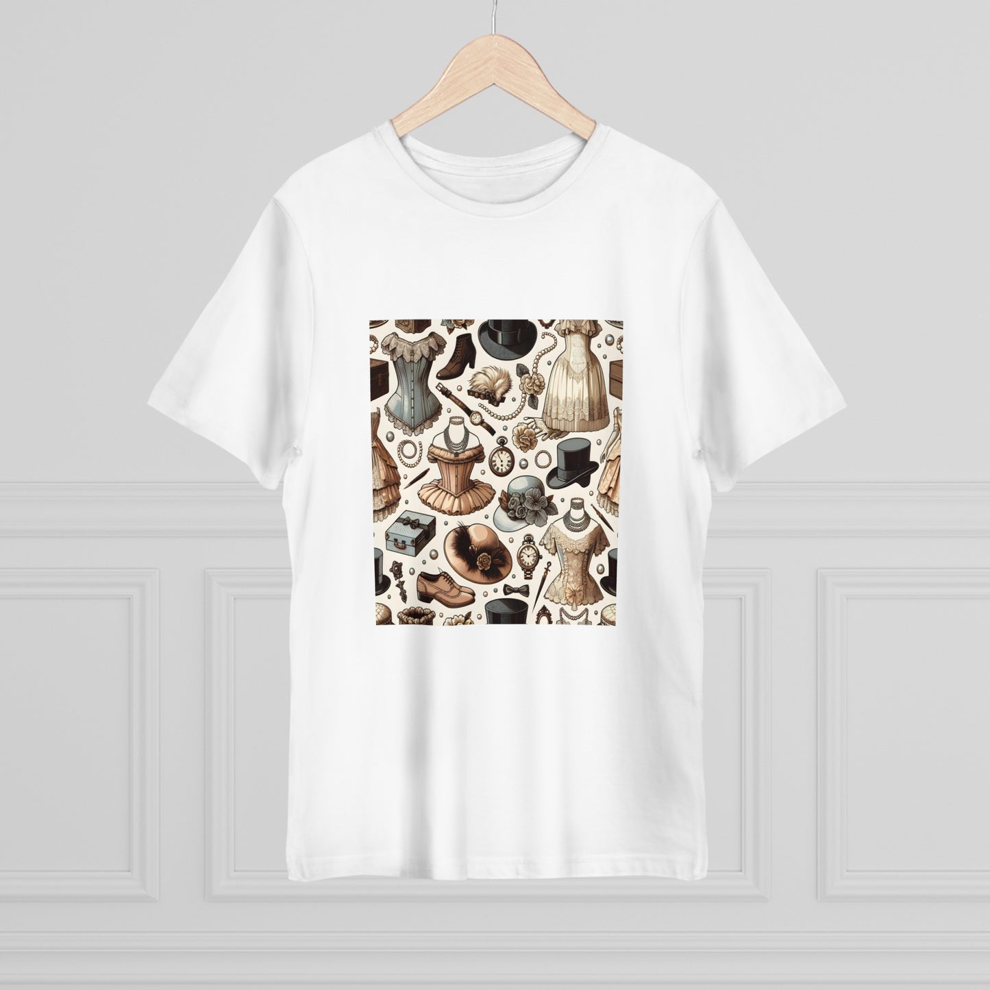 Retro Vibes: Seamless Vintage Fashion T-Shirt