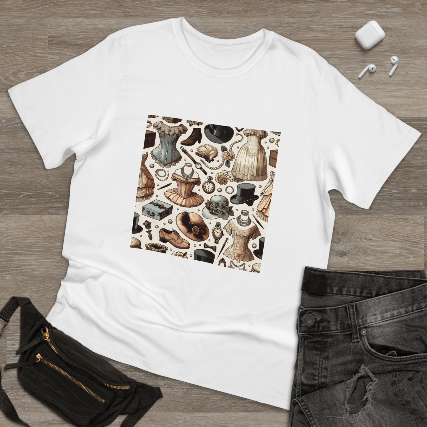 Retro Vibes: Seamless Vintage Fashion T-Shirt