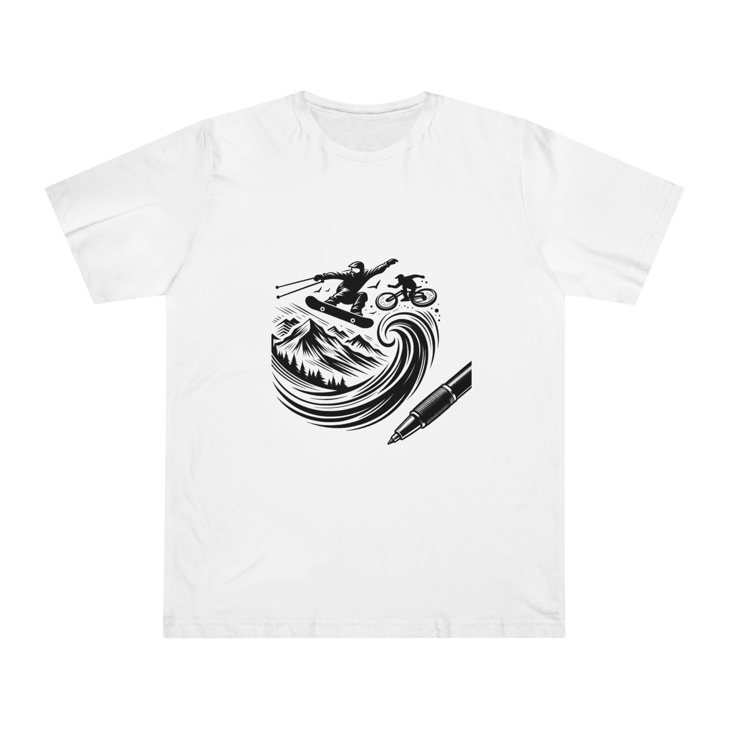 Extreme Sketch: Minimalist Sports Logo Tee