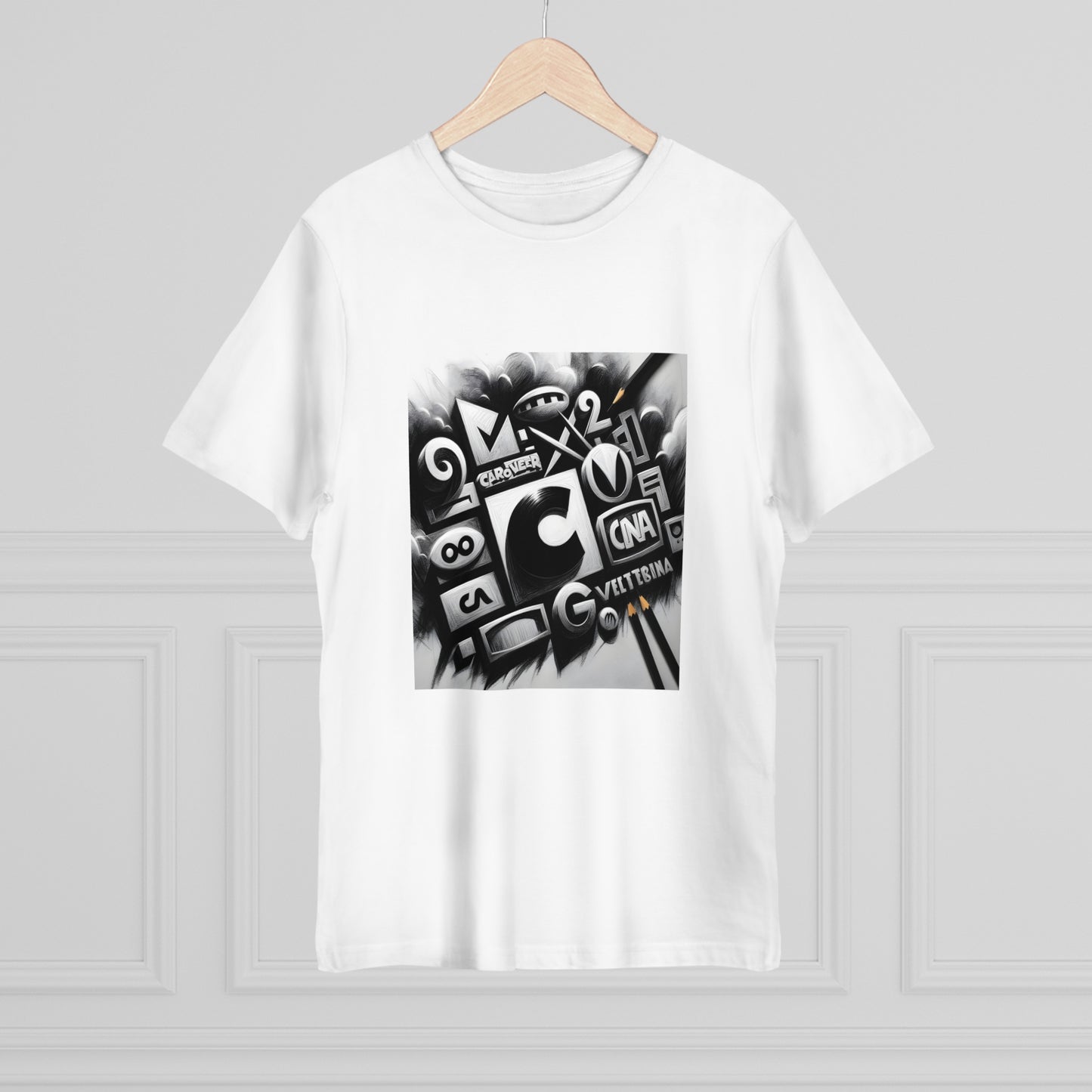Retro Revisited: Monochrome Charcoal Classic Cartoons Tee