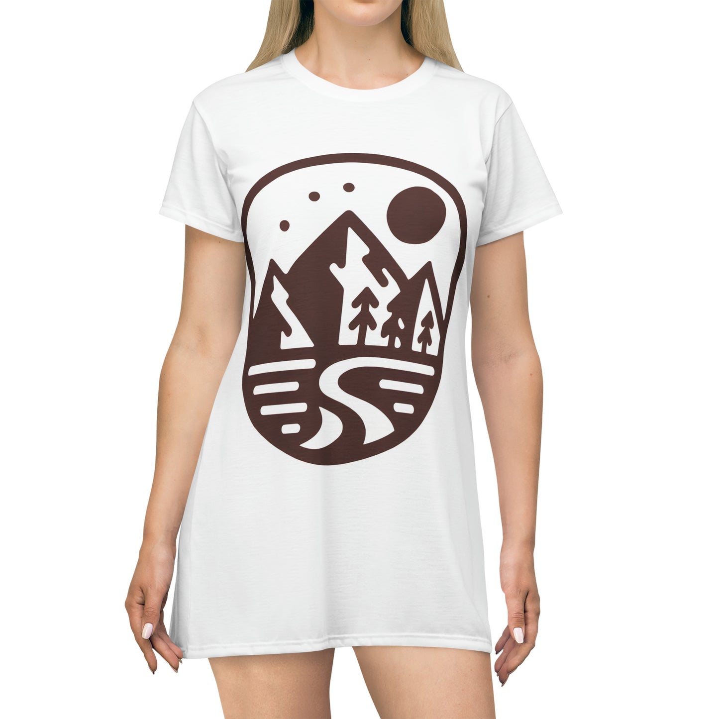Trailblazer Journey: Maroon Monochrome Hiking Tee