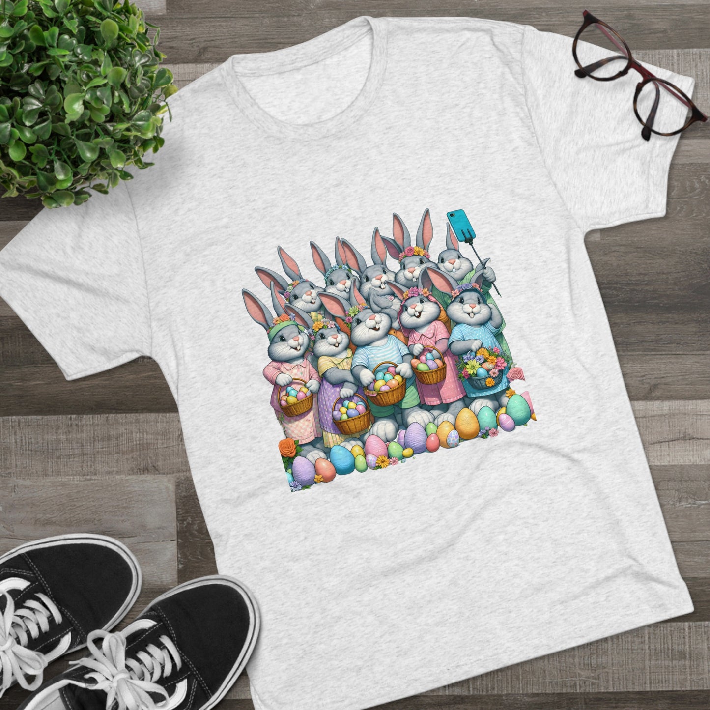 Selfie-Ready Springtime Bunnies Tee