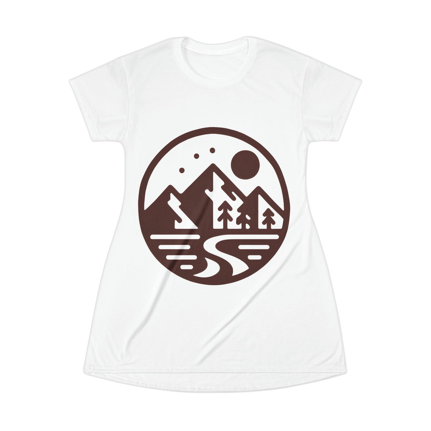 Trailblazer Journey: Maroon Monochrome Hiking Tee