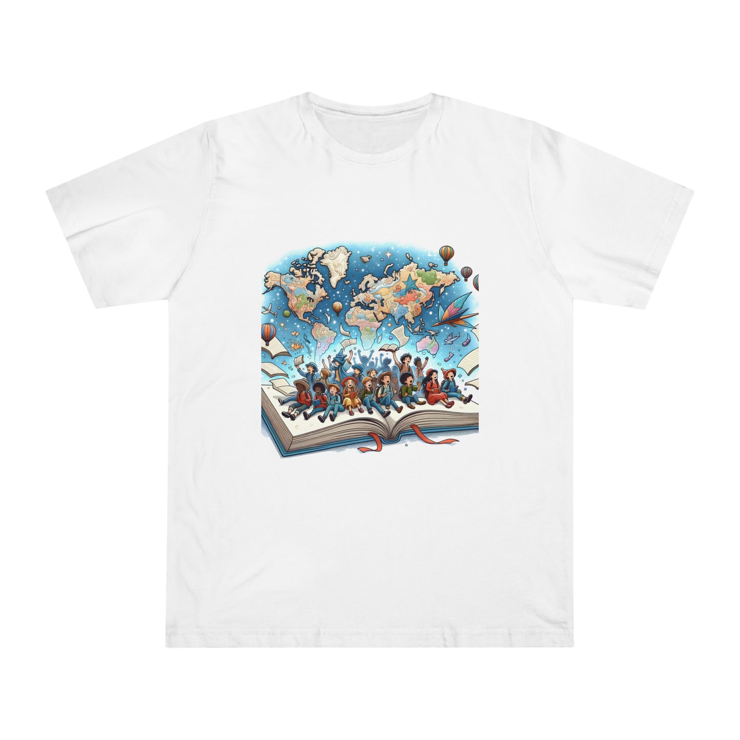 Enchanted Explorations: Whimsical World Map Wonders T-Shirt