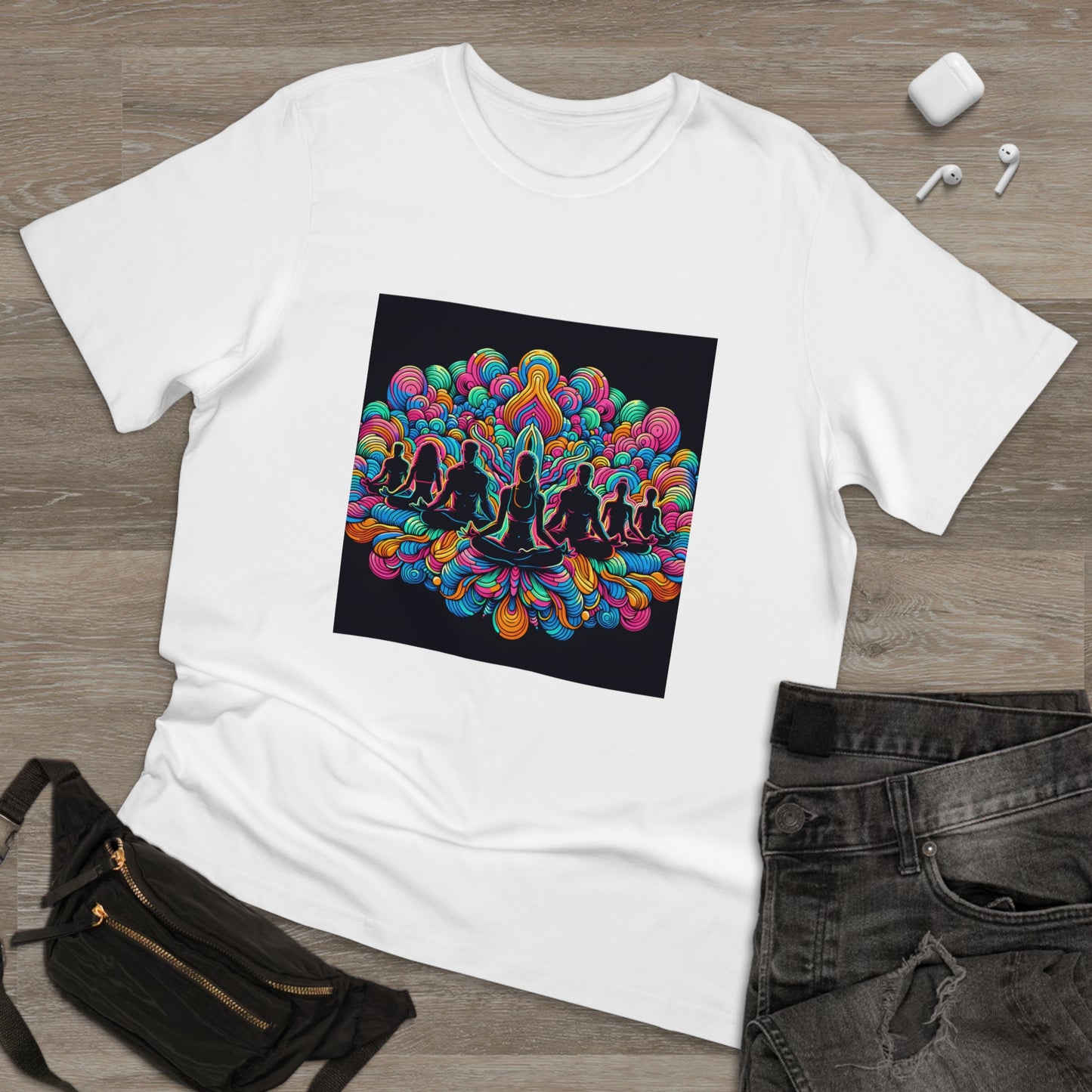 Tranquil Neon Zen: Mindfulness and Meditation in Acid Art