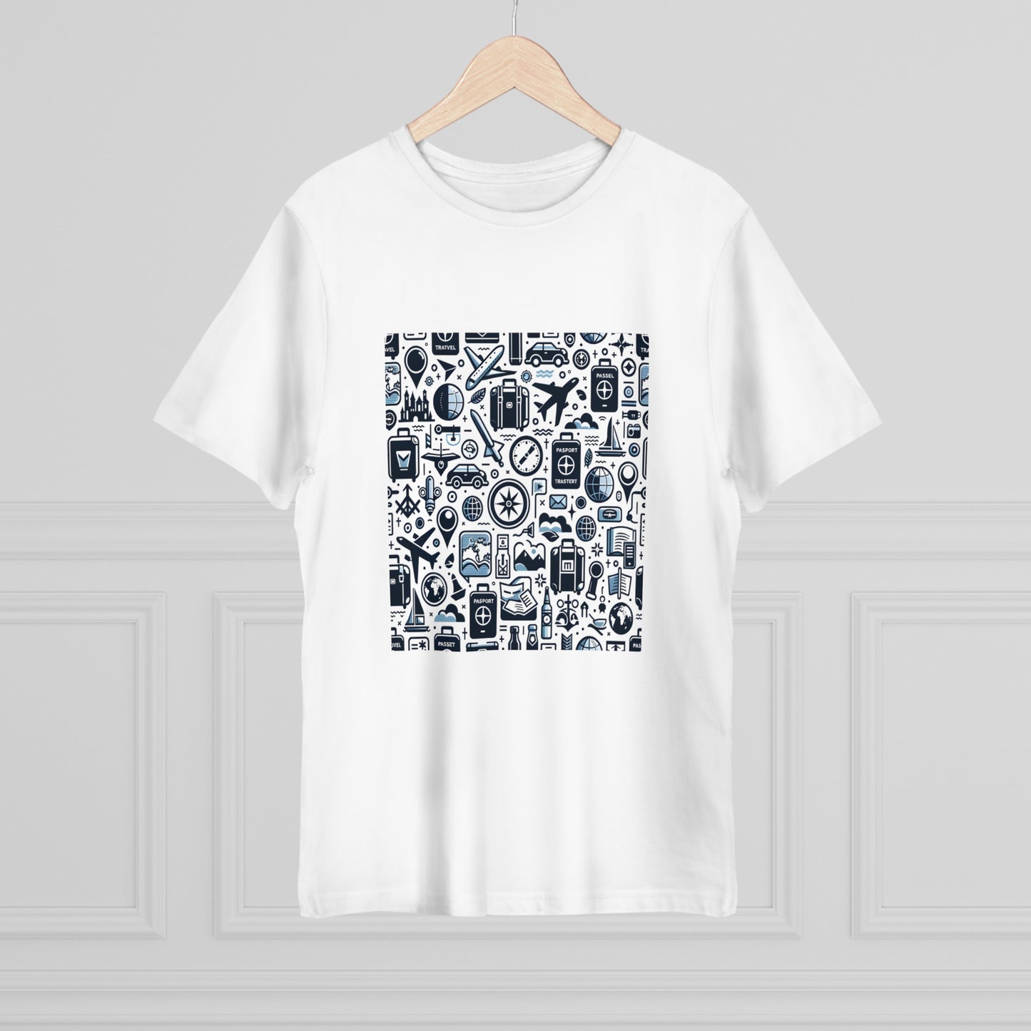 World Wanderlust: Seamless Travel Icons T-Shirt