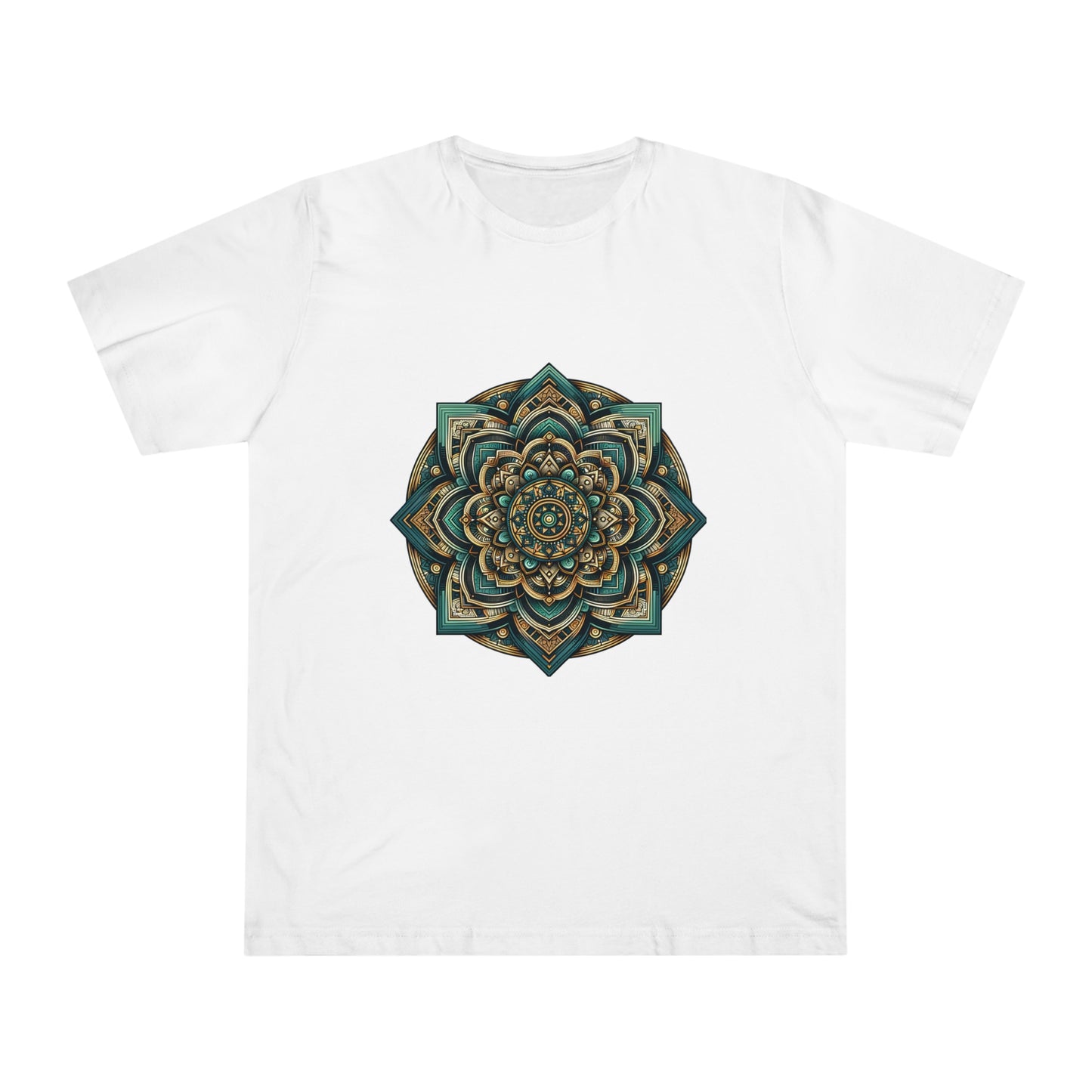 Turquoise Geometry: Vintage Mandalas in Gold & Black