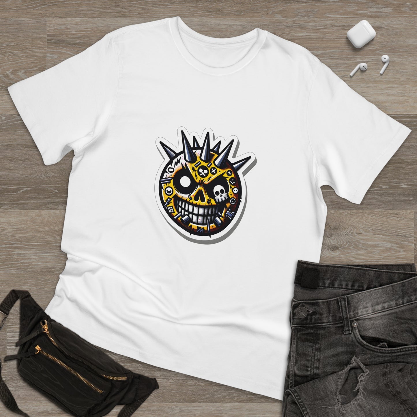 Glowing Trashcore Emoji Collage Tee