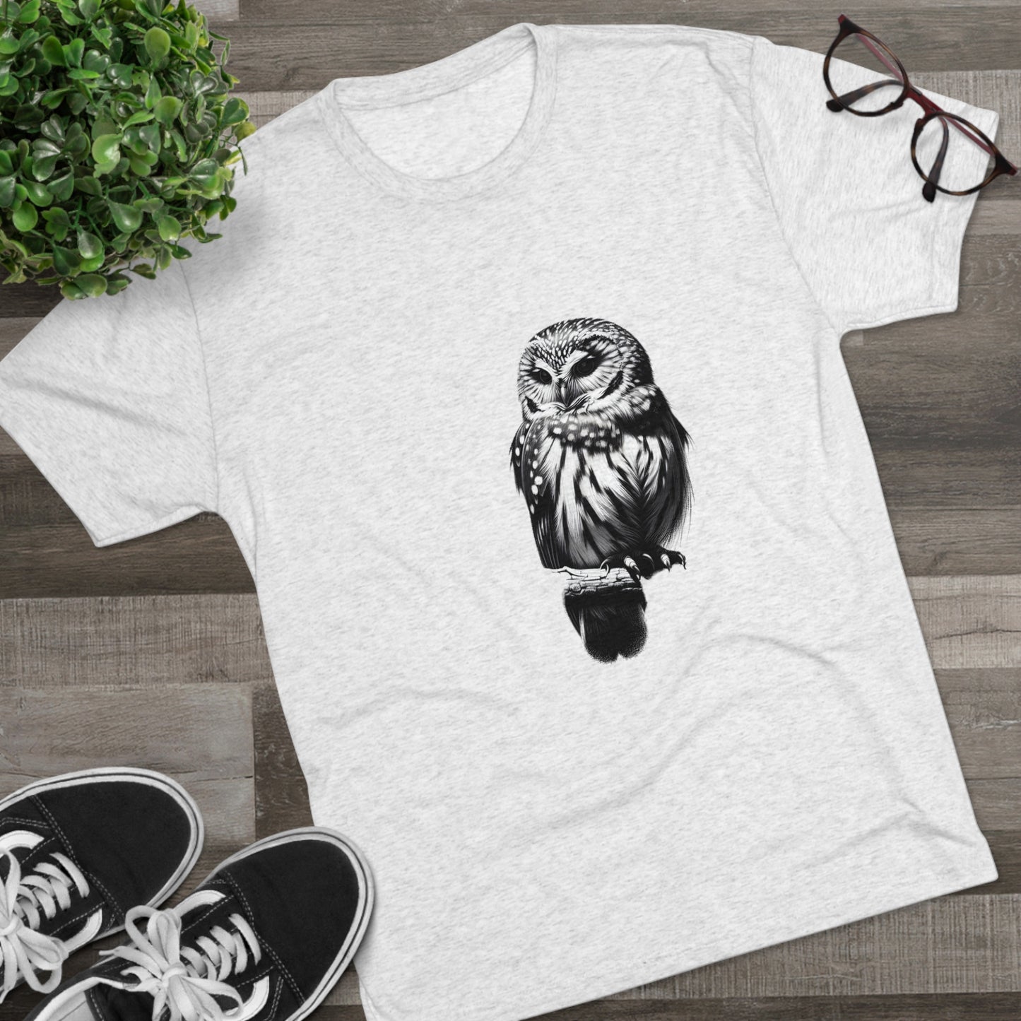 Mystic Feathered Wisdom - Owl Perch Tee