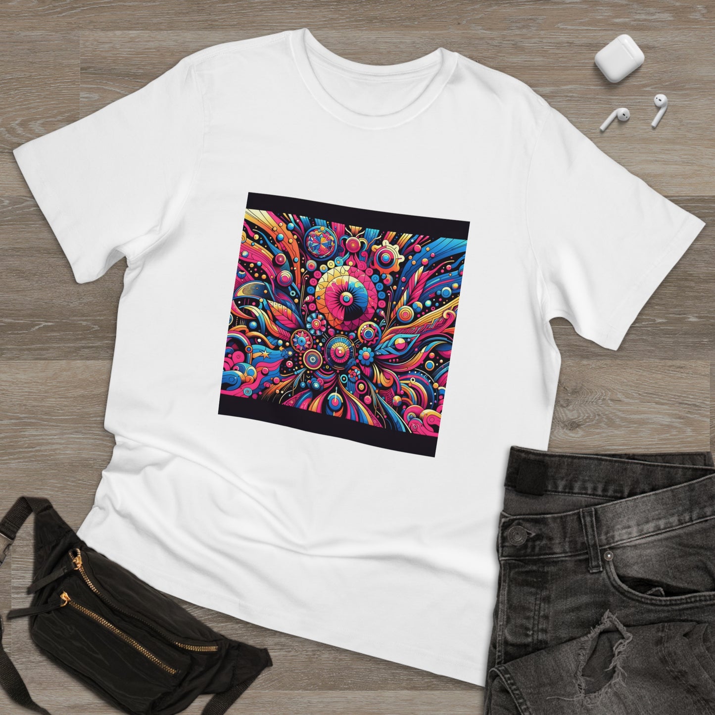 Meme Madness: Acidic Neon Extravaganza T-Shirt