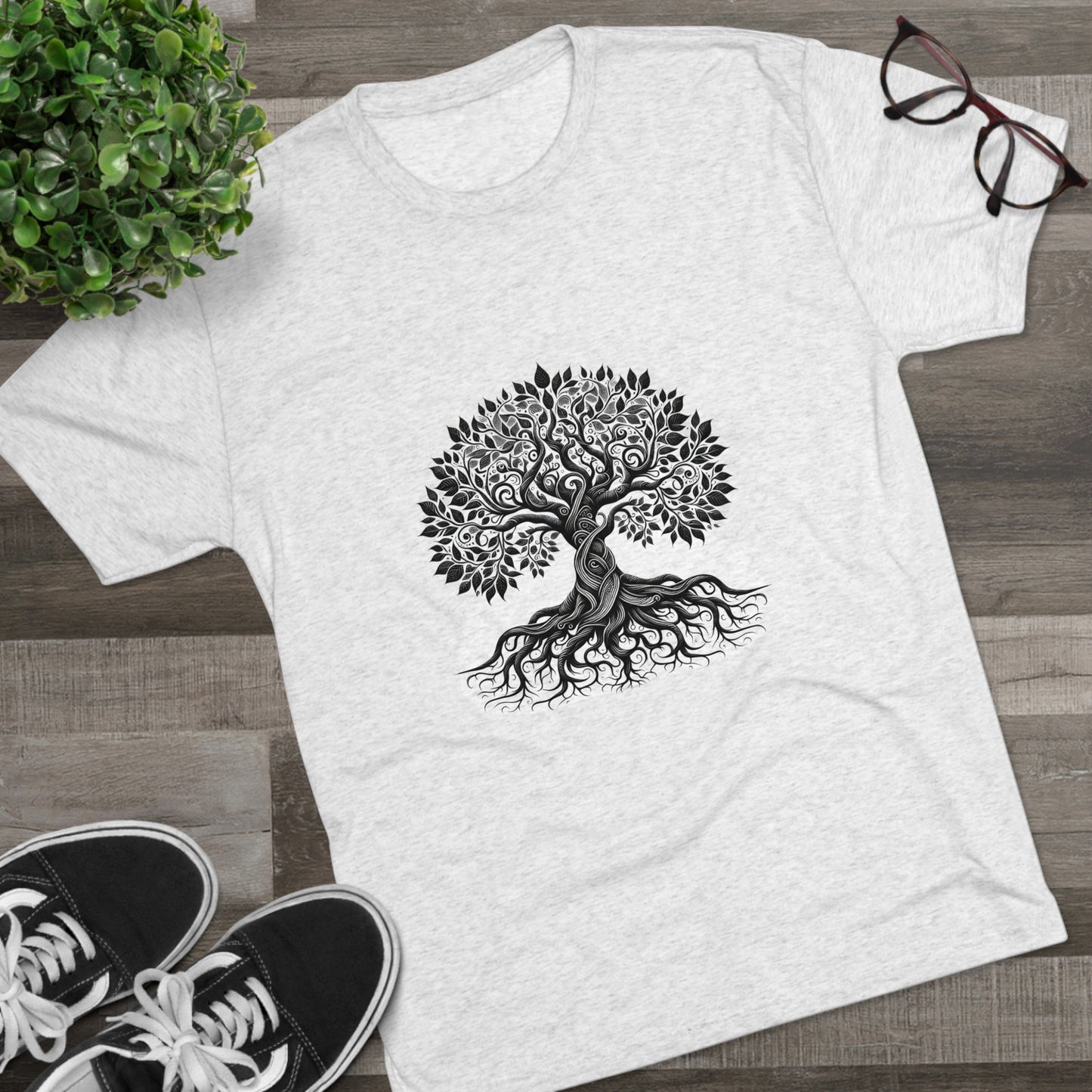 Mystical Roots Monochrome Tree Tee