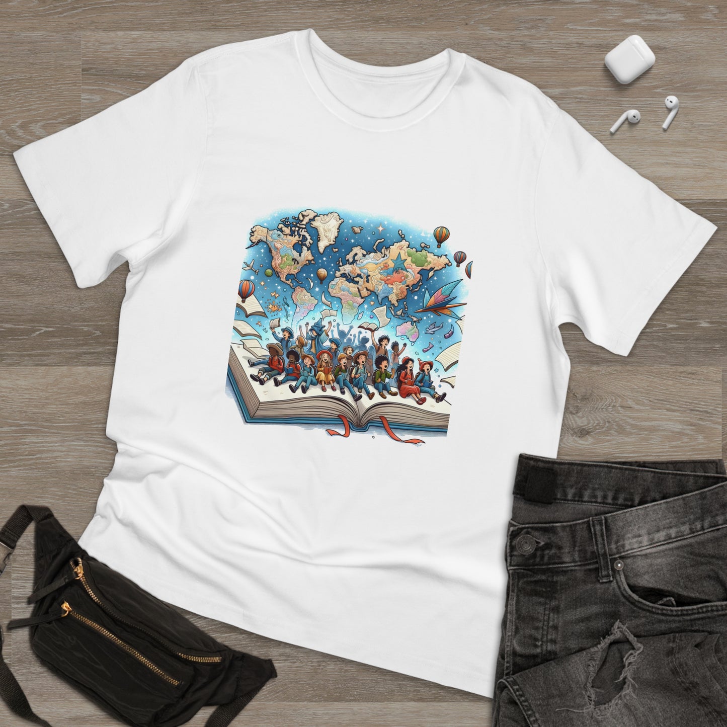Enchanted Explorations: Whimsical World Map Wonders T-Shirt