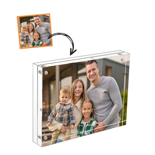 Custom Design Acrylic Blocks 5x7'' - 20% Thicker Clear Block