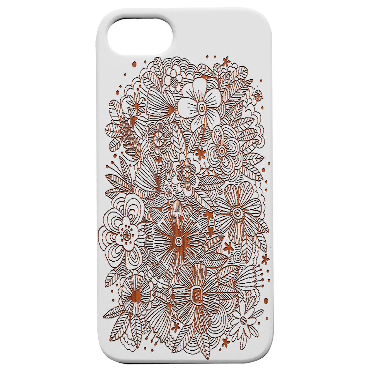 Flowers Lines - Engraved