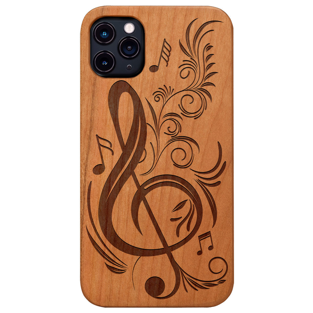 Floral Music Note - Engraved