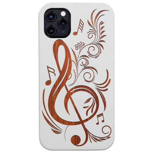 Floral Music Note - Engraved
