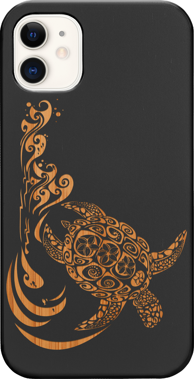 Hawaiian Turtle 3 - Engraved
