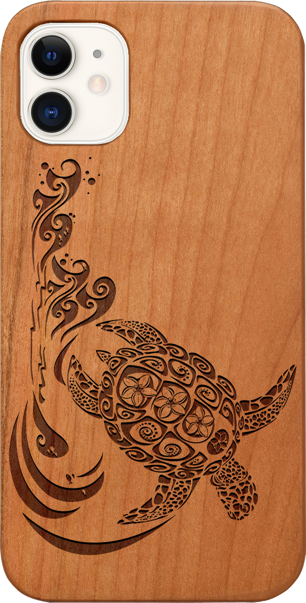 Hawaiian Turtle 3 - Engraved