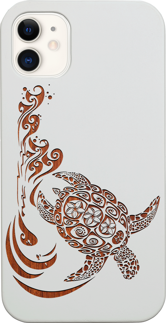 Hawaiian Turtle 3 - Engraved