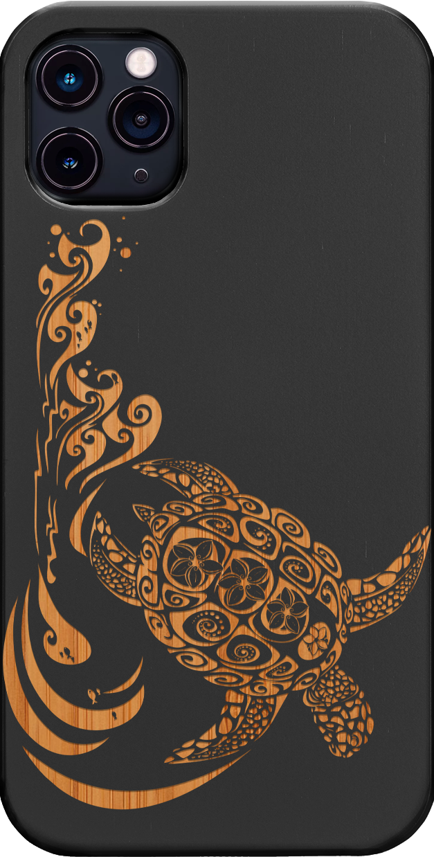 Hawaiian Turtle 3 - Engraved
