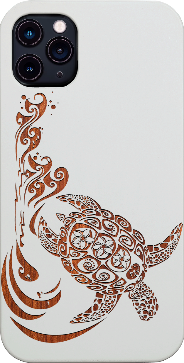 Hawaiian Turtle 3 - Engraved