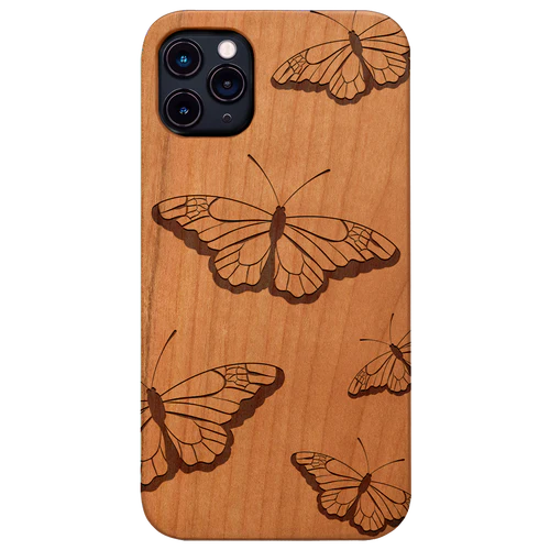 Flying Butterflies - Engraved