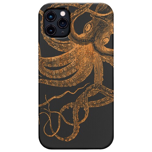 Octopus Head - Engraved
