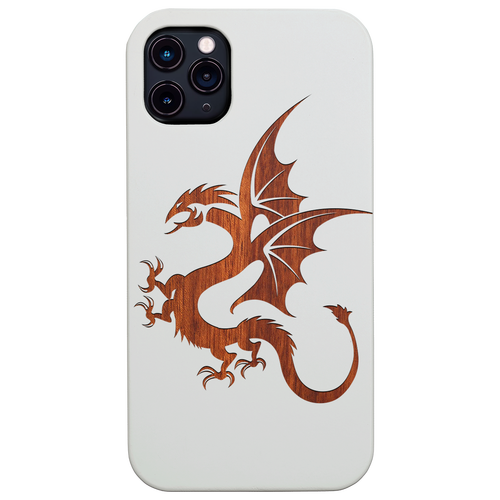 Tribal Dragon With Tail - Engraved