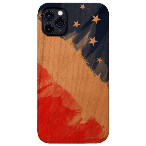 USA Flag Sketch - UV Color Printed
