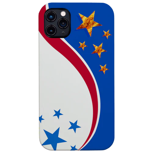 Curved USA Flag - UV Color Printed