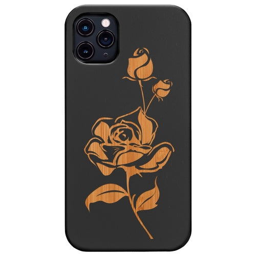 Blooming Rose - Engraved
