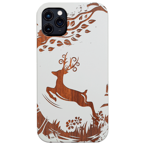 Jumping Deer - Engraved