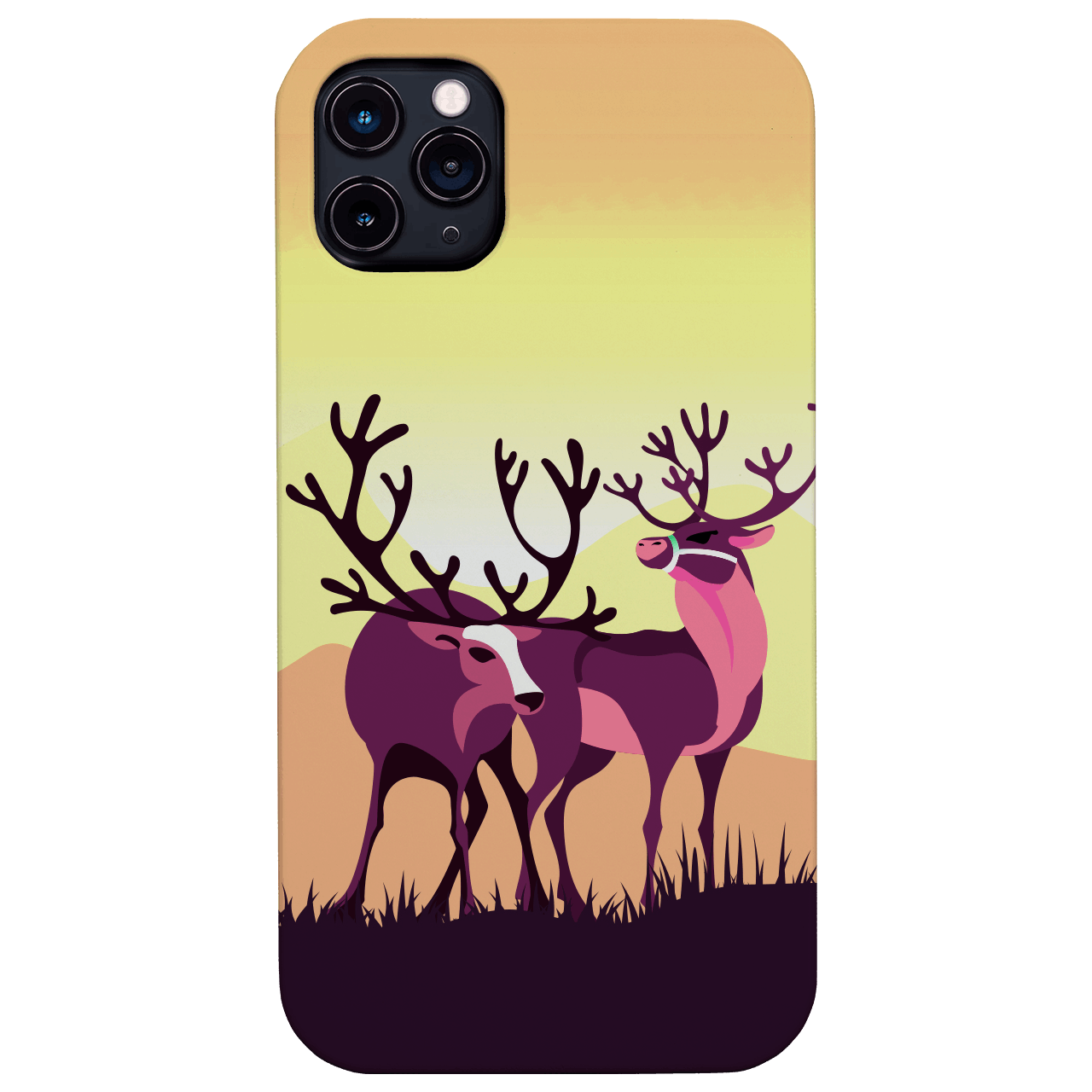 Deers In The Field - UV Color Printed