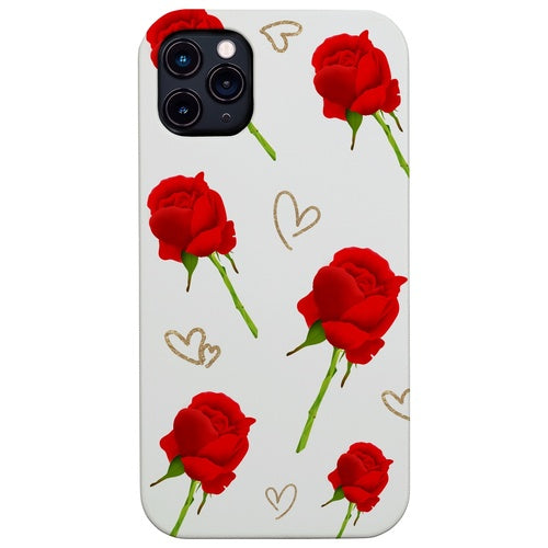 Rose Heart Pattern - UV Color Printed
